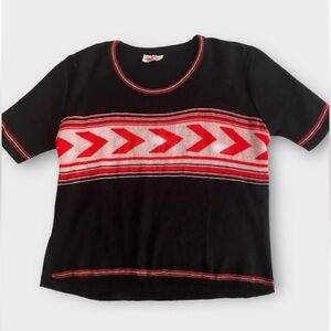 Vintage Miss Scotch English Women’s Sweater Knit Boxy Preppy Academia 70s